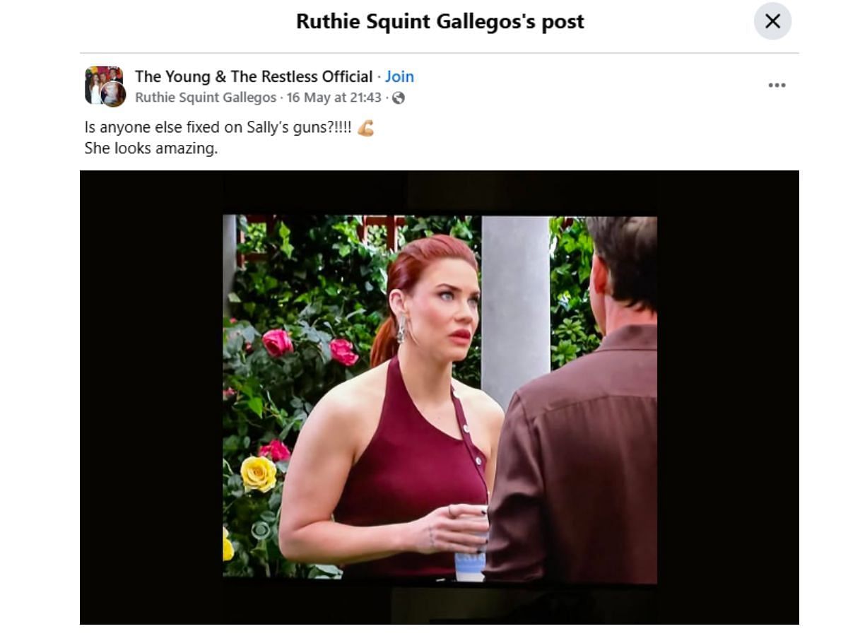 The Original Post by the fan (Image via Facebook/ @Ruthie Squint Gallegos)